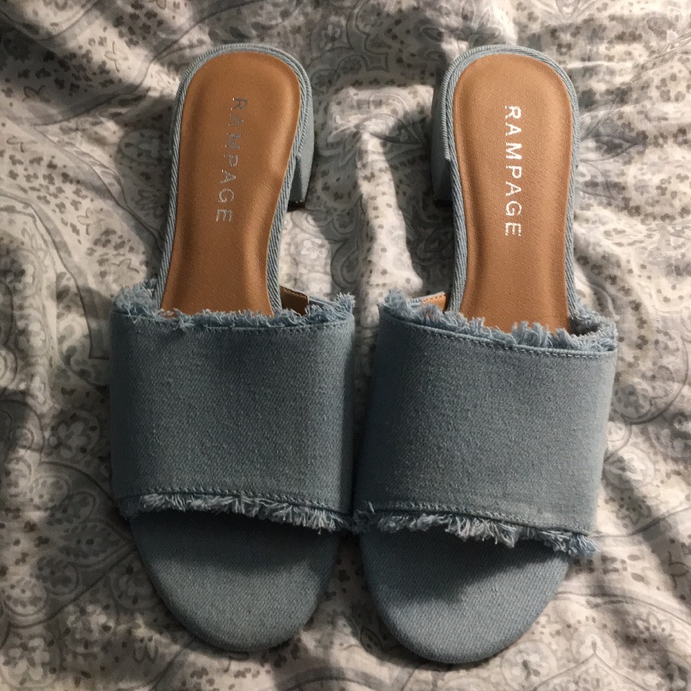 Denim slides